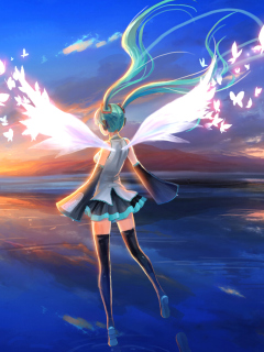 Screenshot №1 pro téma Vocaloid, Hatsune Miku 240x320