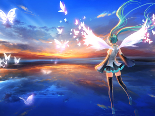 Vocaloid, Hatsune Miku wallpaper 320x240