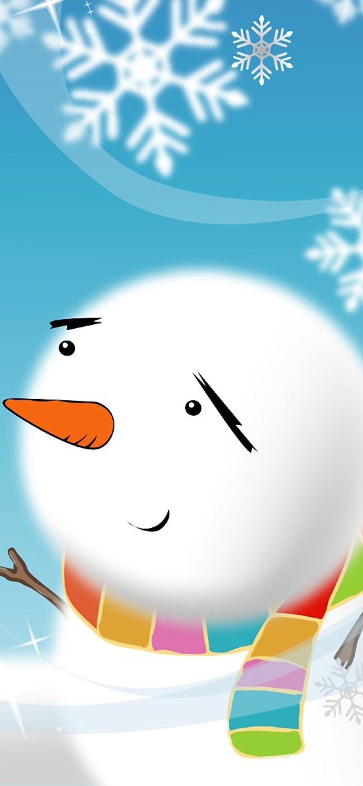 Fondo de pantalla Cute Snowman 1170x2532