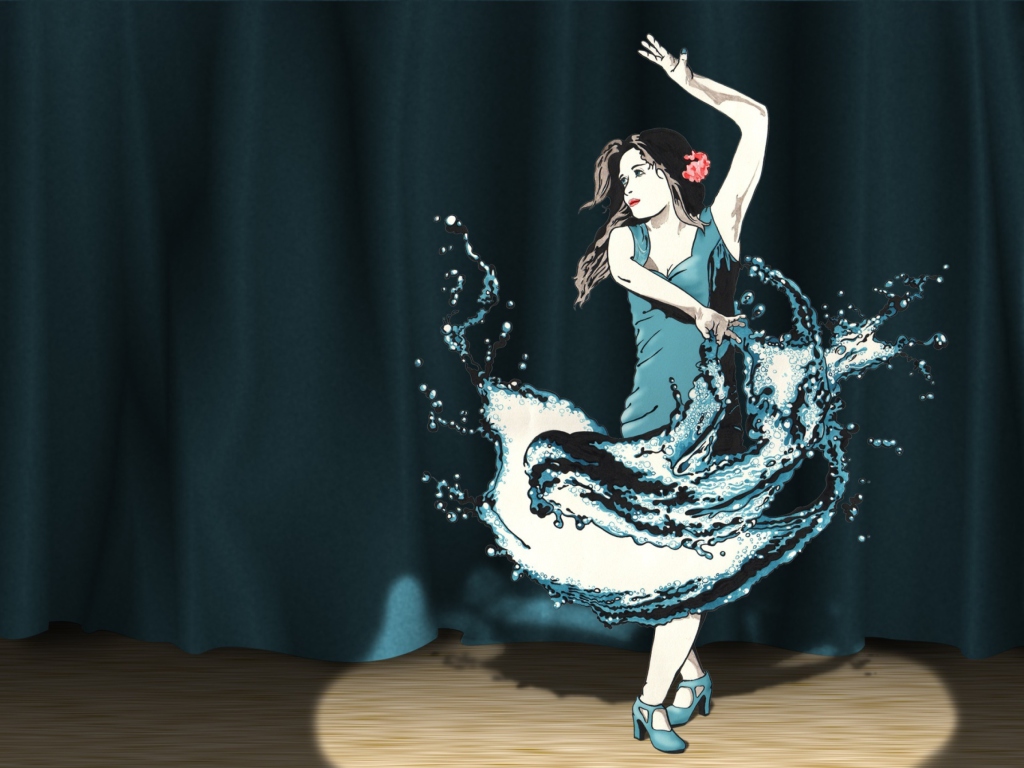 Fondo de pantalla Splash Dance 1024x768