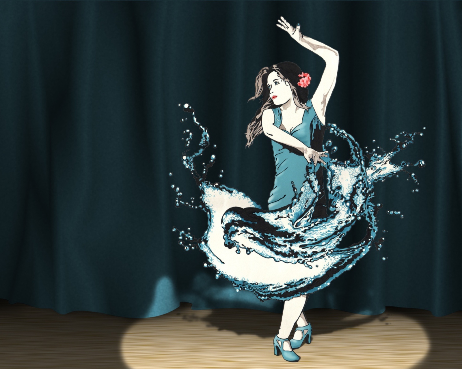 Splash Dance wallpaper 1600x1280