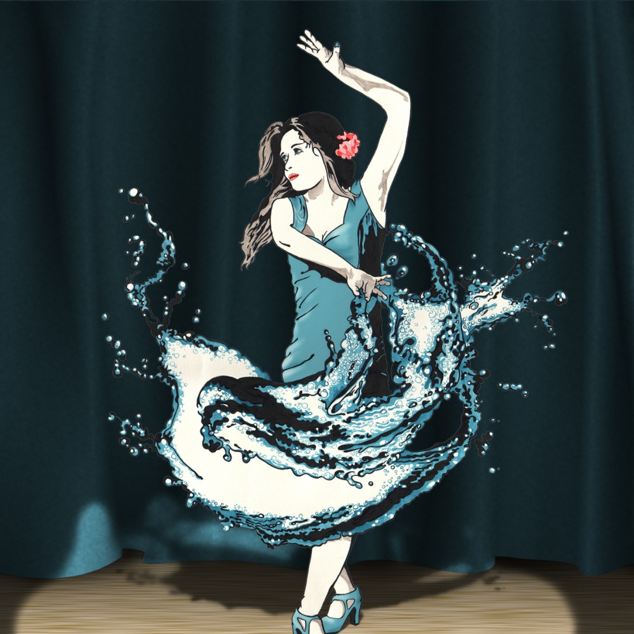 Fondo de pantalla Splash Dance 2048x2048