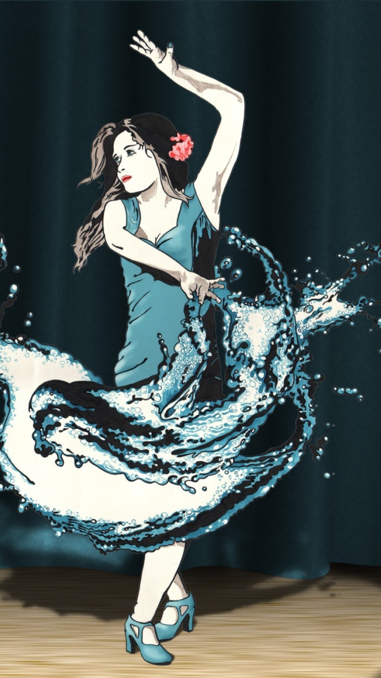 Splash Dance wallpaper 750x1334