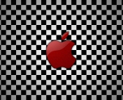 Das Apple Red Logo Wallpaper 176x144