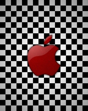 Fondo de pantalla Apple Red Logo 176x220