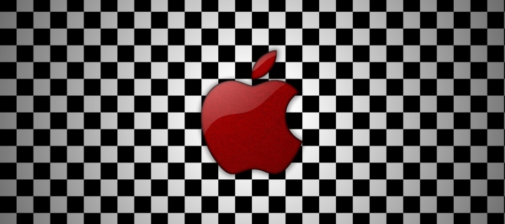 Fondo de pantalla Apple Red Logo 720x320