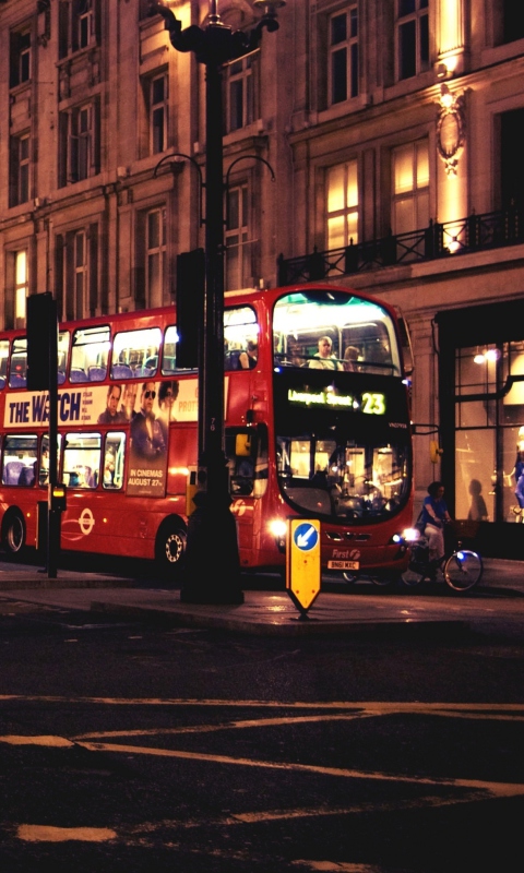 London Bus wallpaper 480x800