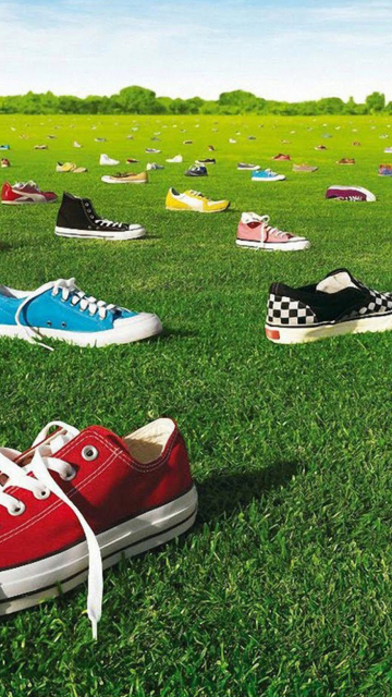 Das Colorful Sneakers Wallpaper 360x640
