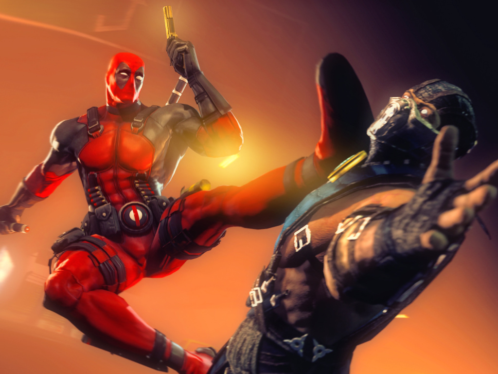 Das Deadpool Marvel Comics Hero Wallpaper 1024x768