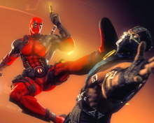 Das Deadpool Marvel Comics Hero Wallpaper 220x176