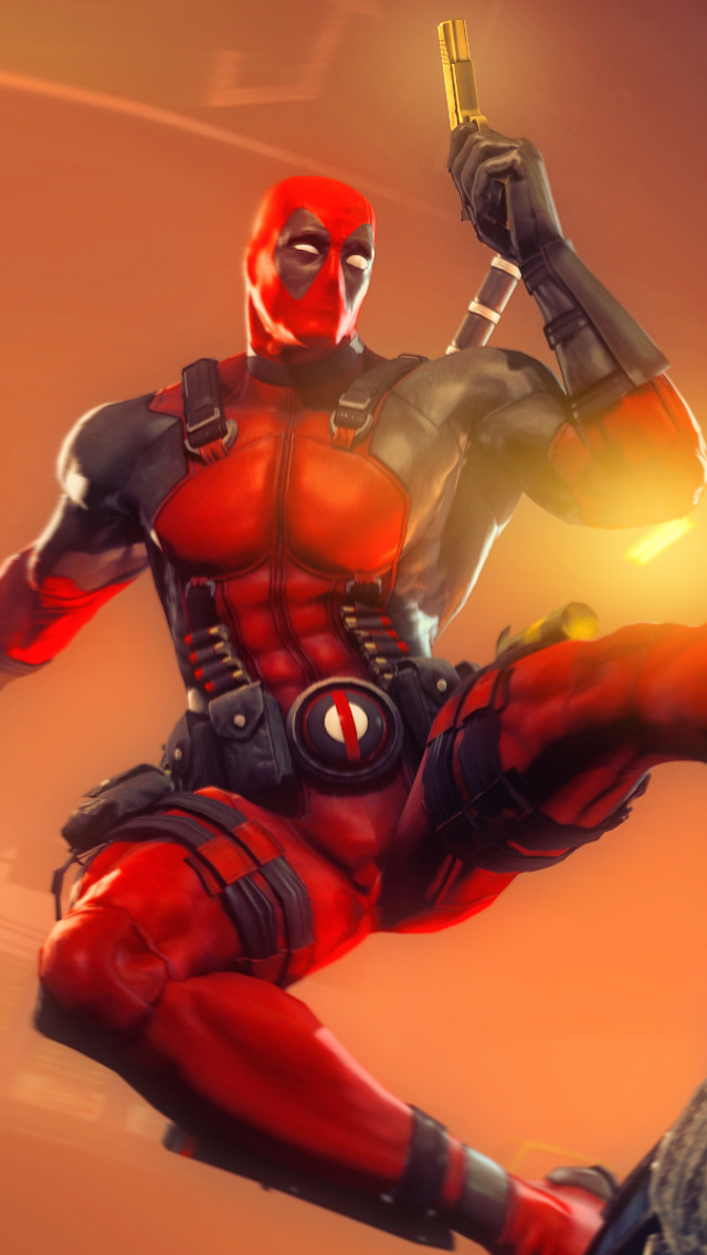Sfondi Deadpool Marvel Comics Hero 640x1136