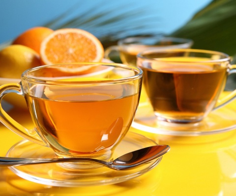 Das Tea with honey Wallpaper 480x400