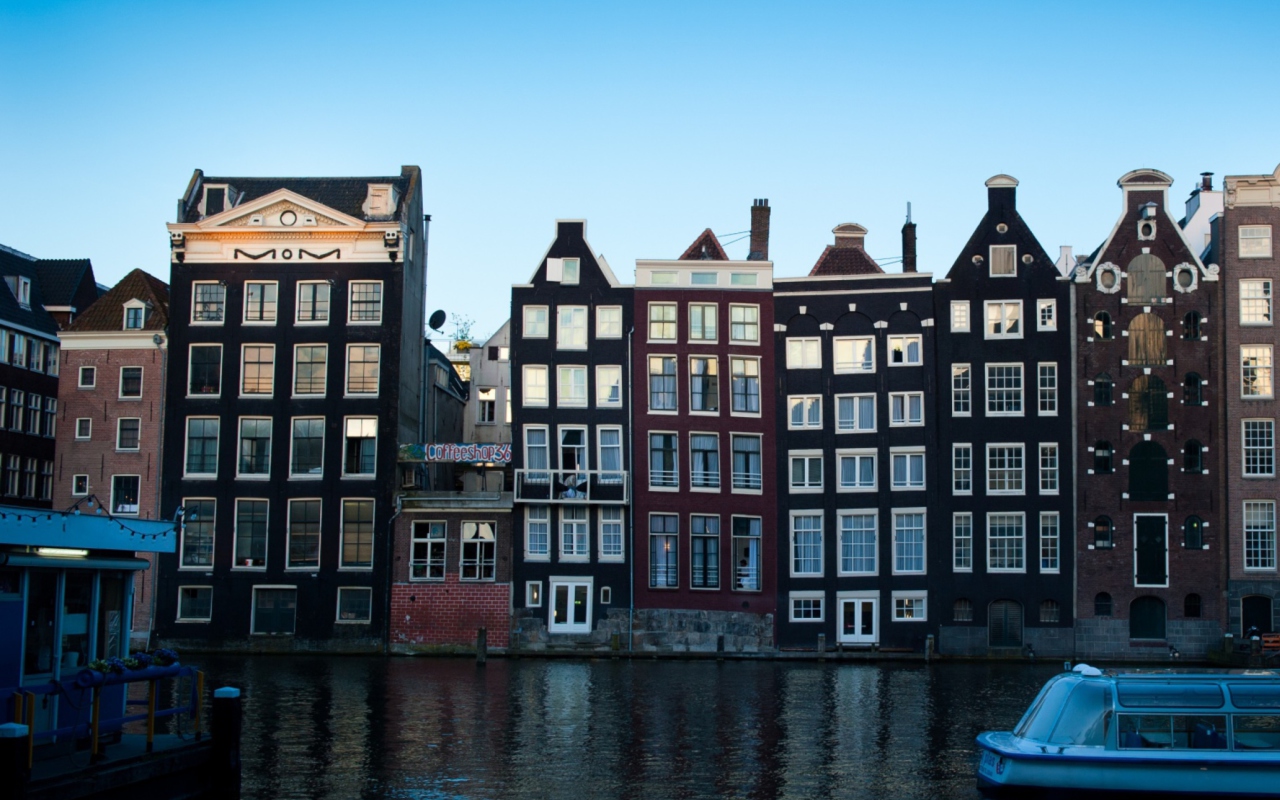 Sfondi Damrak Amsterdam 1280x800