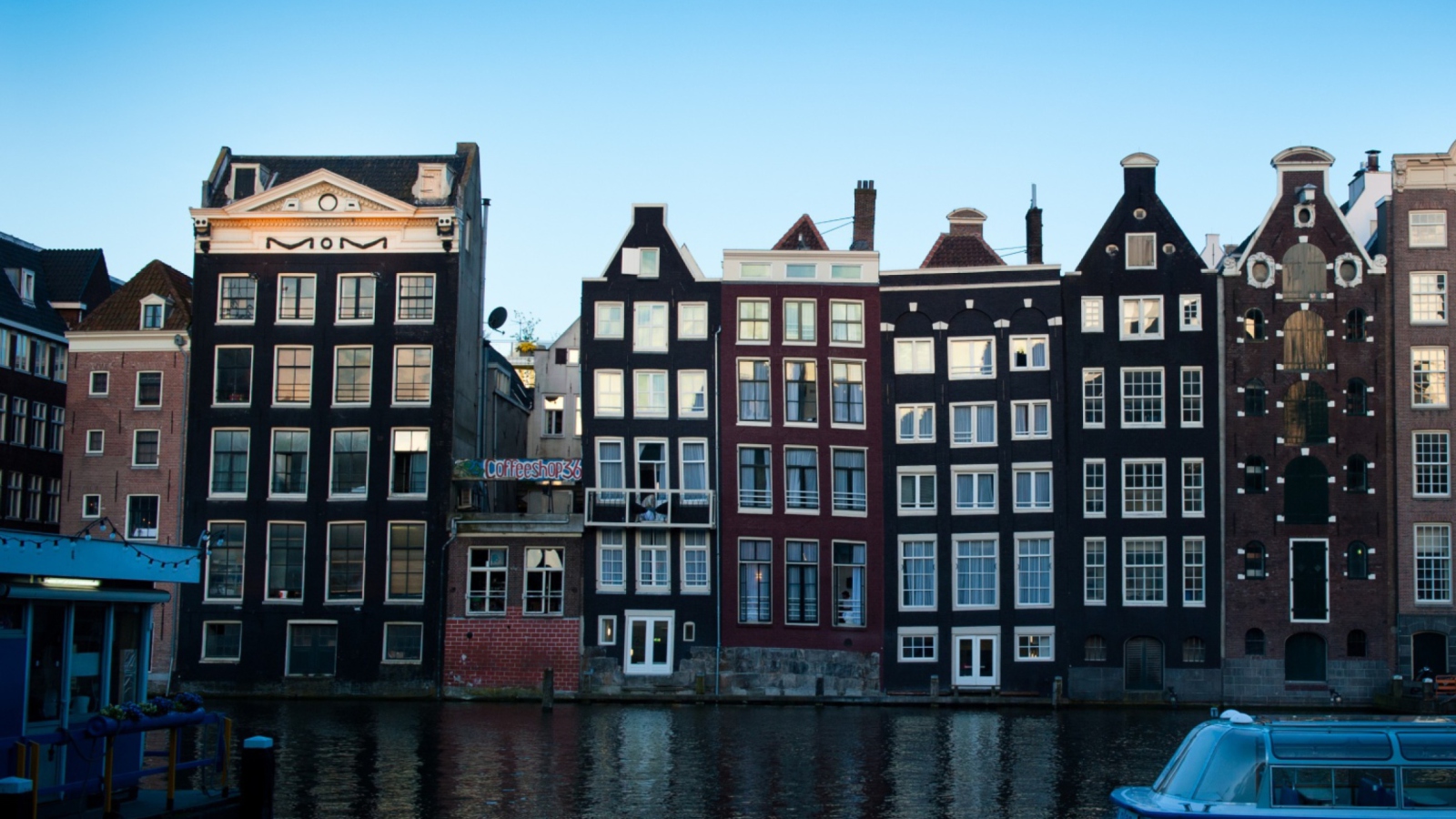Fondo de pantalla Damrak Amsterdam 1600x900