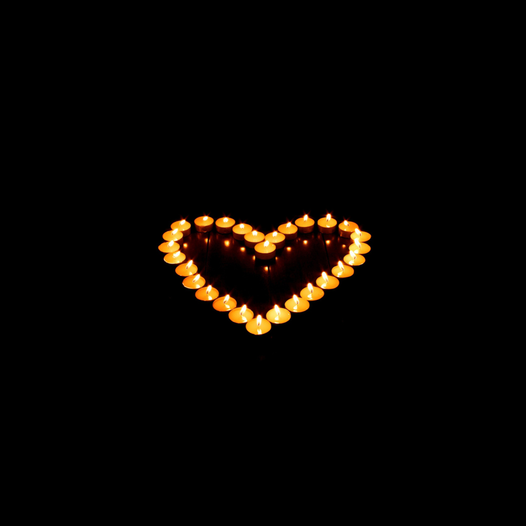 Sfondi Candle Heart 1024x1024