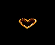 Fondo de pantalla Candle Heart 176x144