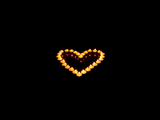 Candle Heart wallpaper 320x240