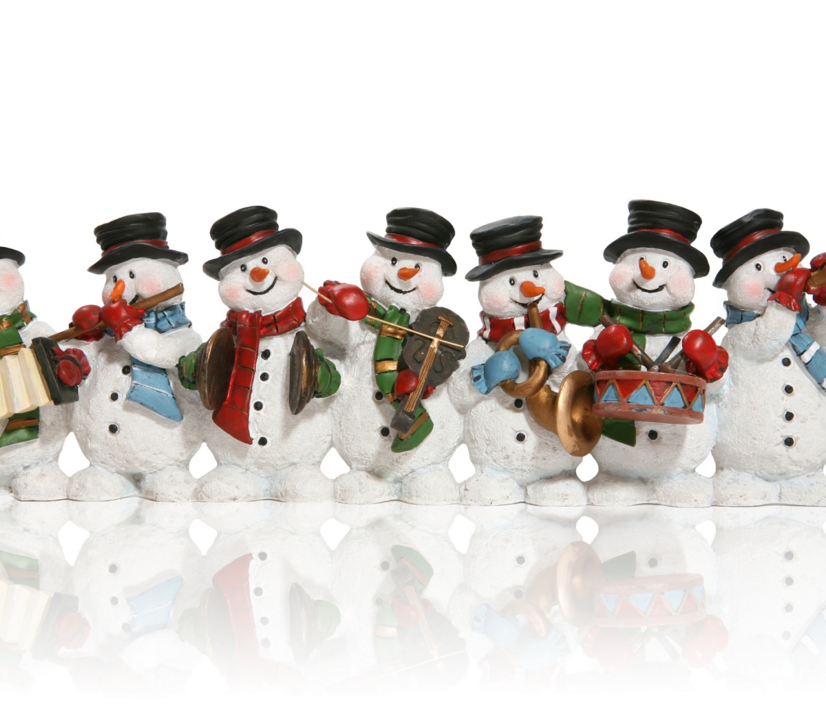 Обои Christmas Snowmans 1200x1024