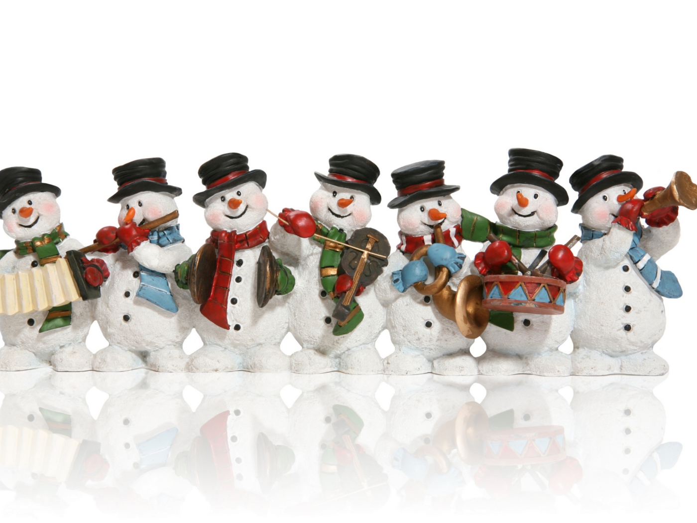 Christmas Snowmans wallpaper 1400x1050