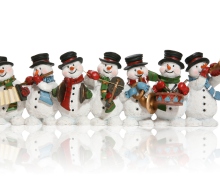 Christmas Snowmans wallpaper 220x176