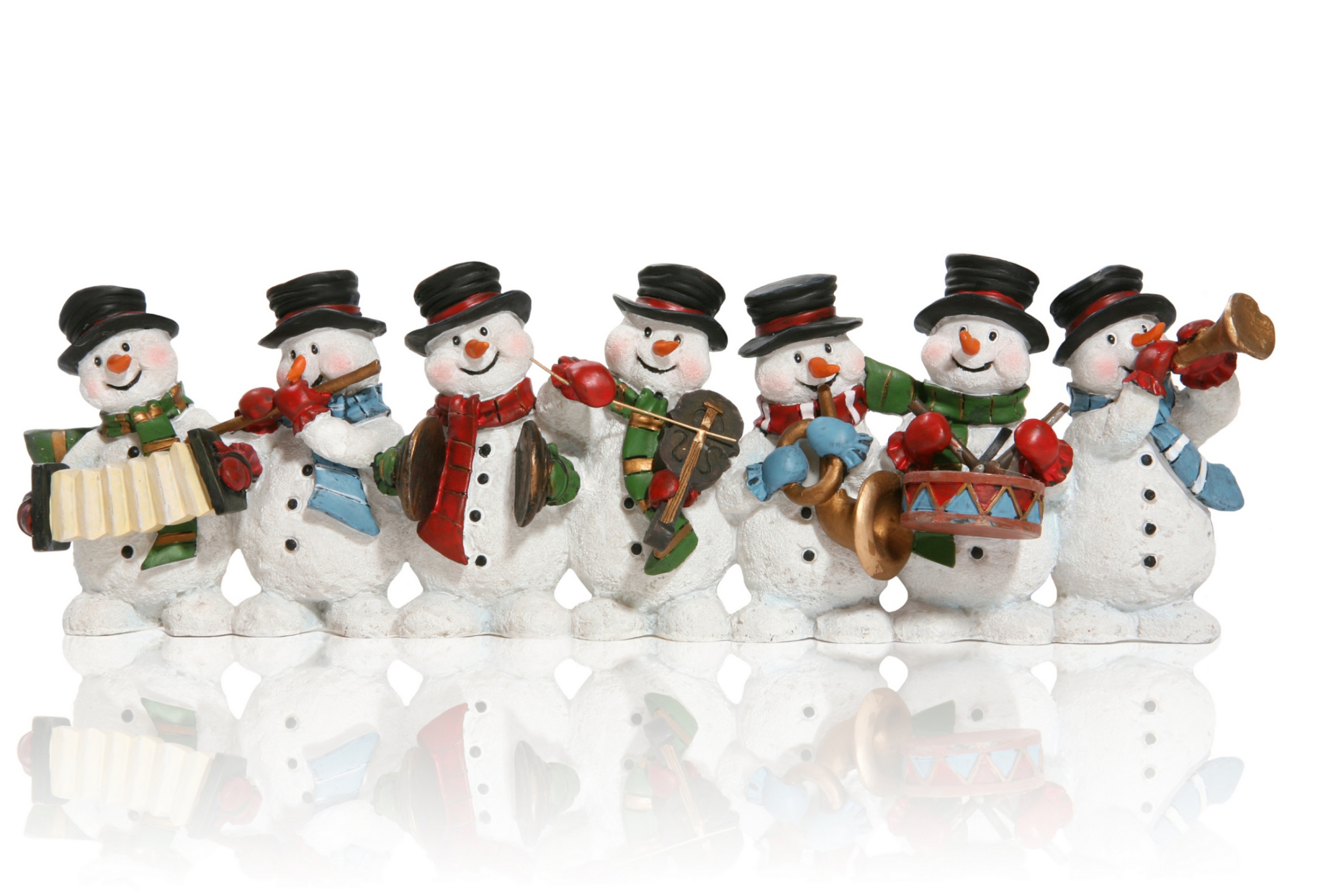 Das Christmas Snowmans Wallpaper 2880x1920