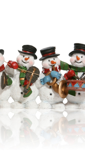 Das Christmas Snowmans Wallpaper 360x640