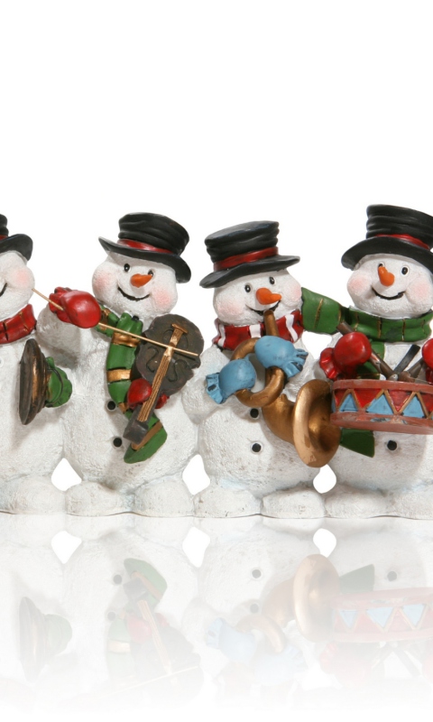 Sfondi Christmas Snowmans 480x800