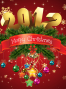 Das New Year And Merry Christmas Wallpaper 132x176