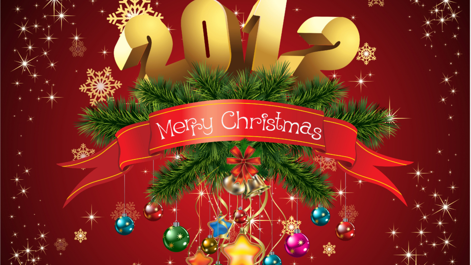 Fondo de pantalla New Year And Merry Christmas 1600x900
