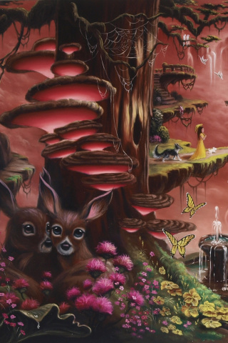 Das Fantasy Land Art Wallpaper 320x480