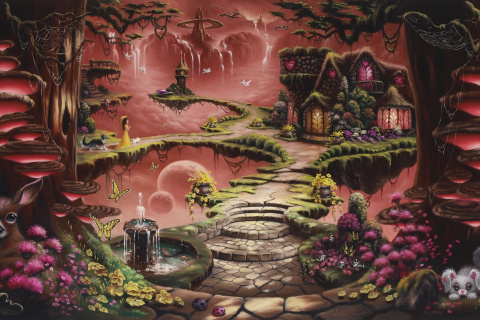 Fondo de pantalla Fantasy Land Art 480x320