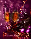 New Year's Champagne wallpaper 128x160