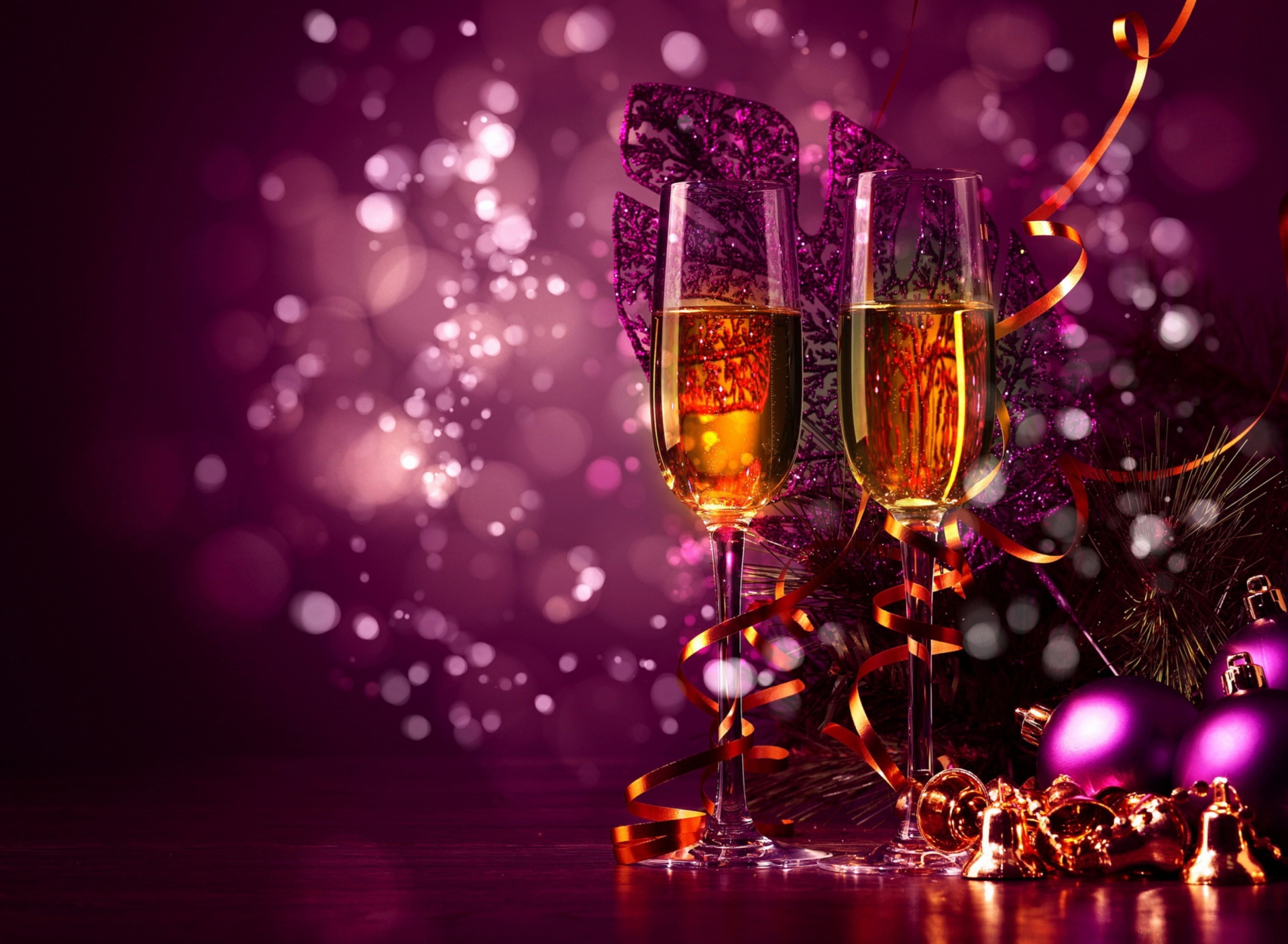Fondo de pantalla New Year's Champagne 1920x1408