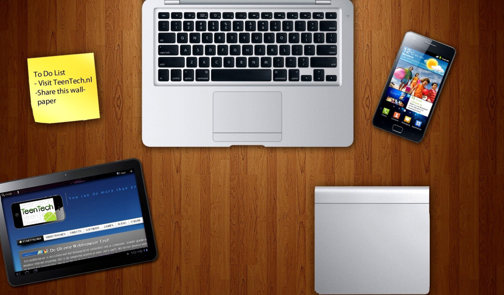 Apple Gadgets, MacBook Air, iPad, Samsung Galaxy screenshot #1 1024x600