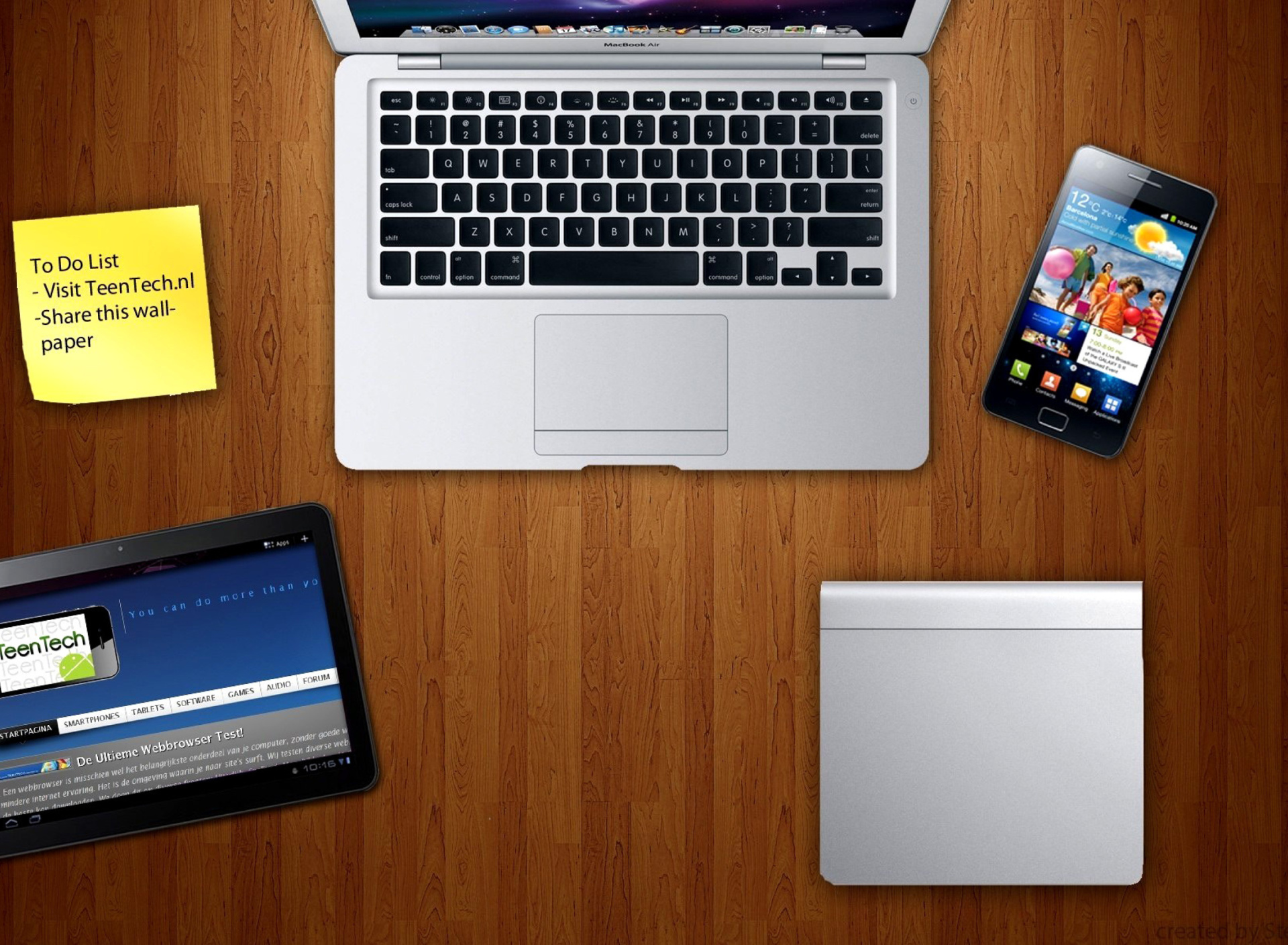 Apple Gadgets, MacBook Air, iPad, Samsung Galaxy screenshot #1 1920x1408