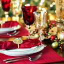 Fondo de pantalla Christmas Dinner Idea 128x128