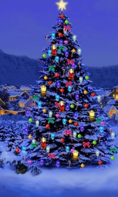 Fondo de pantalla Christmas Tree 240x400