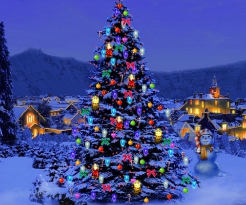 Fondo de pantalla Christmas Tree 480x400