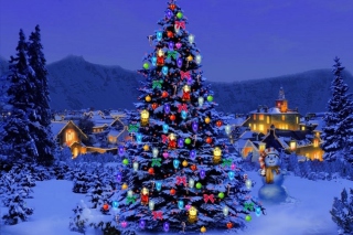 Kostenloses Christmas Tree Wallpaper für 1152x864
