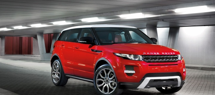 Land Rover Range Rover Evoque SUV Red wallpaper 720x320