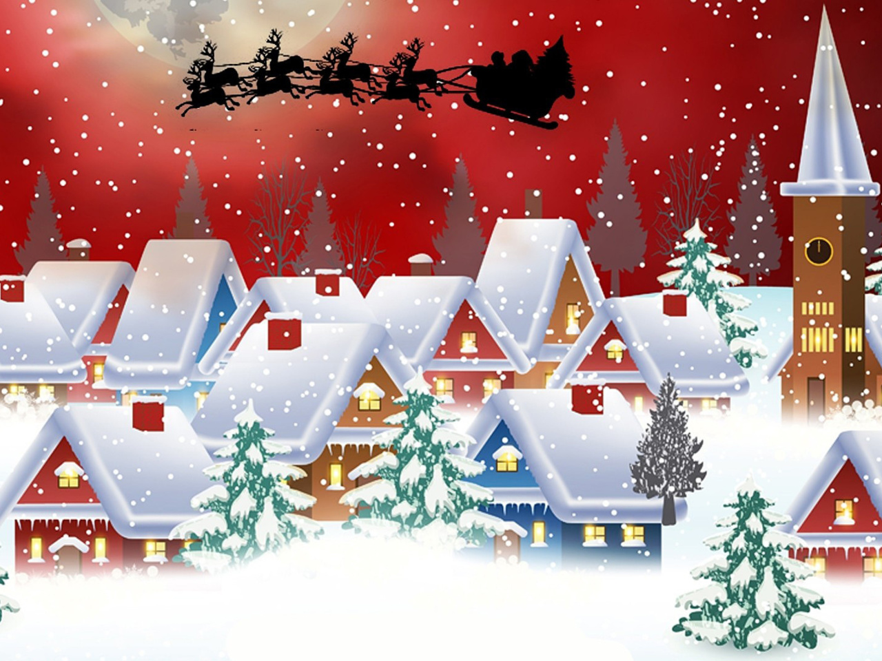 Das Homemade Christmas Card Wallpaper 1280x960