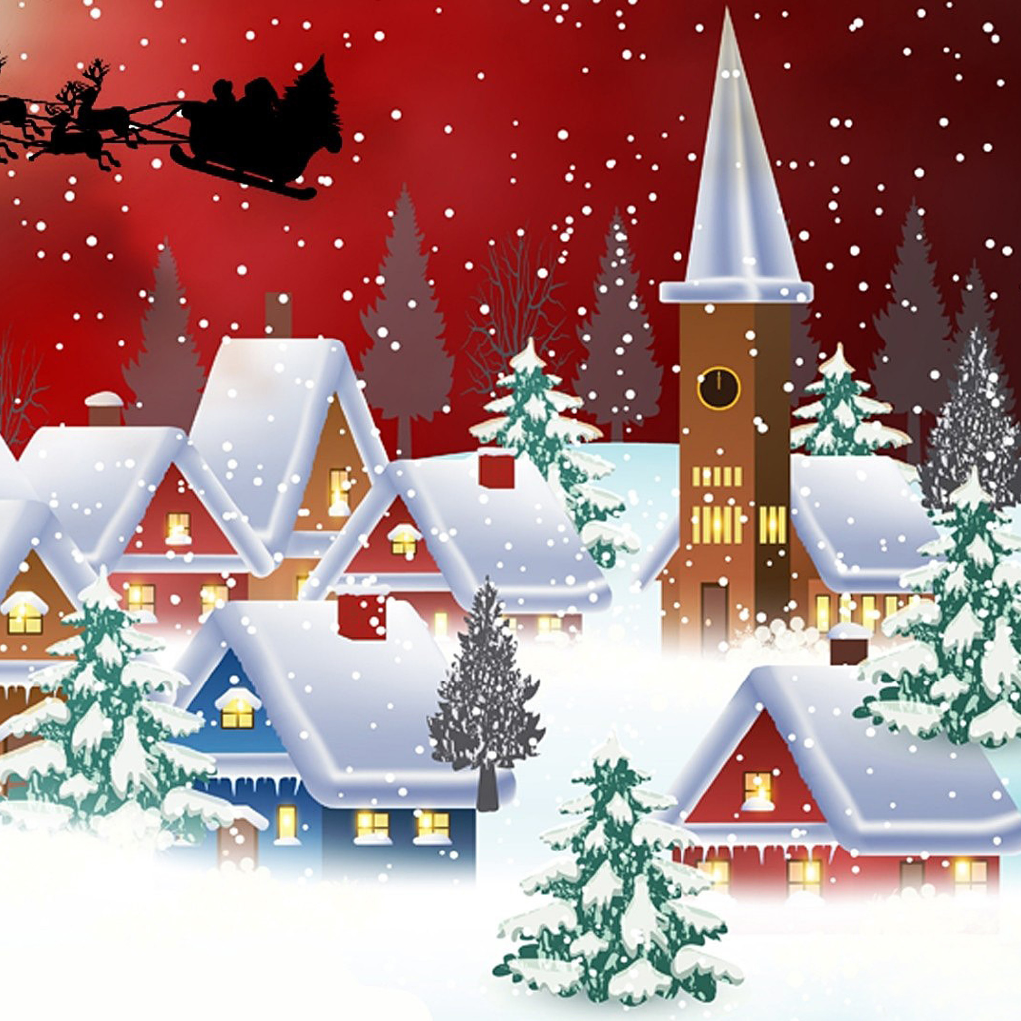 Fondo de pantalla Homemade Christmas Card 2048x2048
