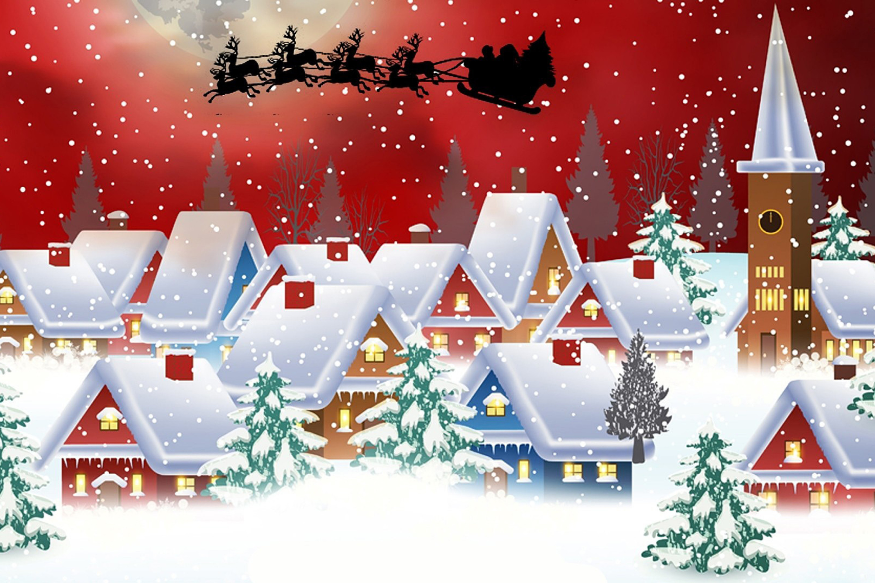 Das Homemade Christmas Card Wallpaper 2880x1920