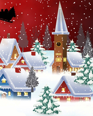 Kostenloses Homemade Christmas Card Wallpaper für 240x320