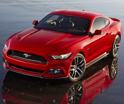 Sfondi 2015 Ford Mustang 480x400