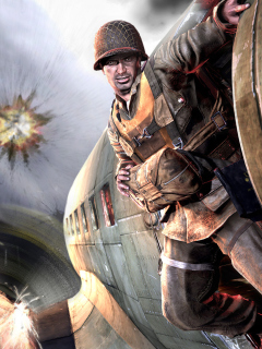 Screenshot №1 pro téma Medal Of Honor Airborne 240x320