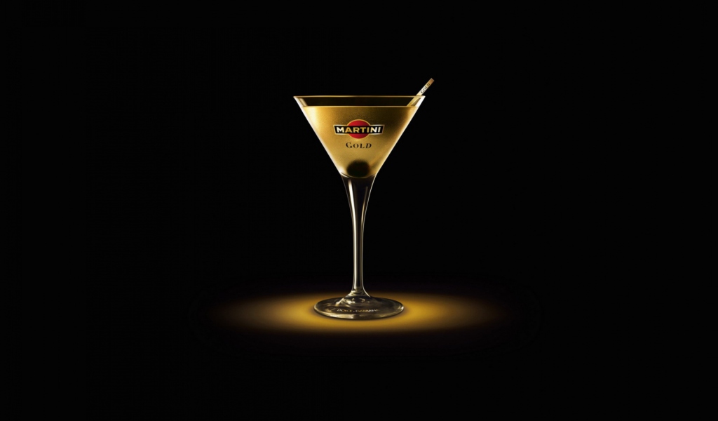 Das Martini Gold Finger Wallpaper 1024x600