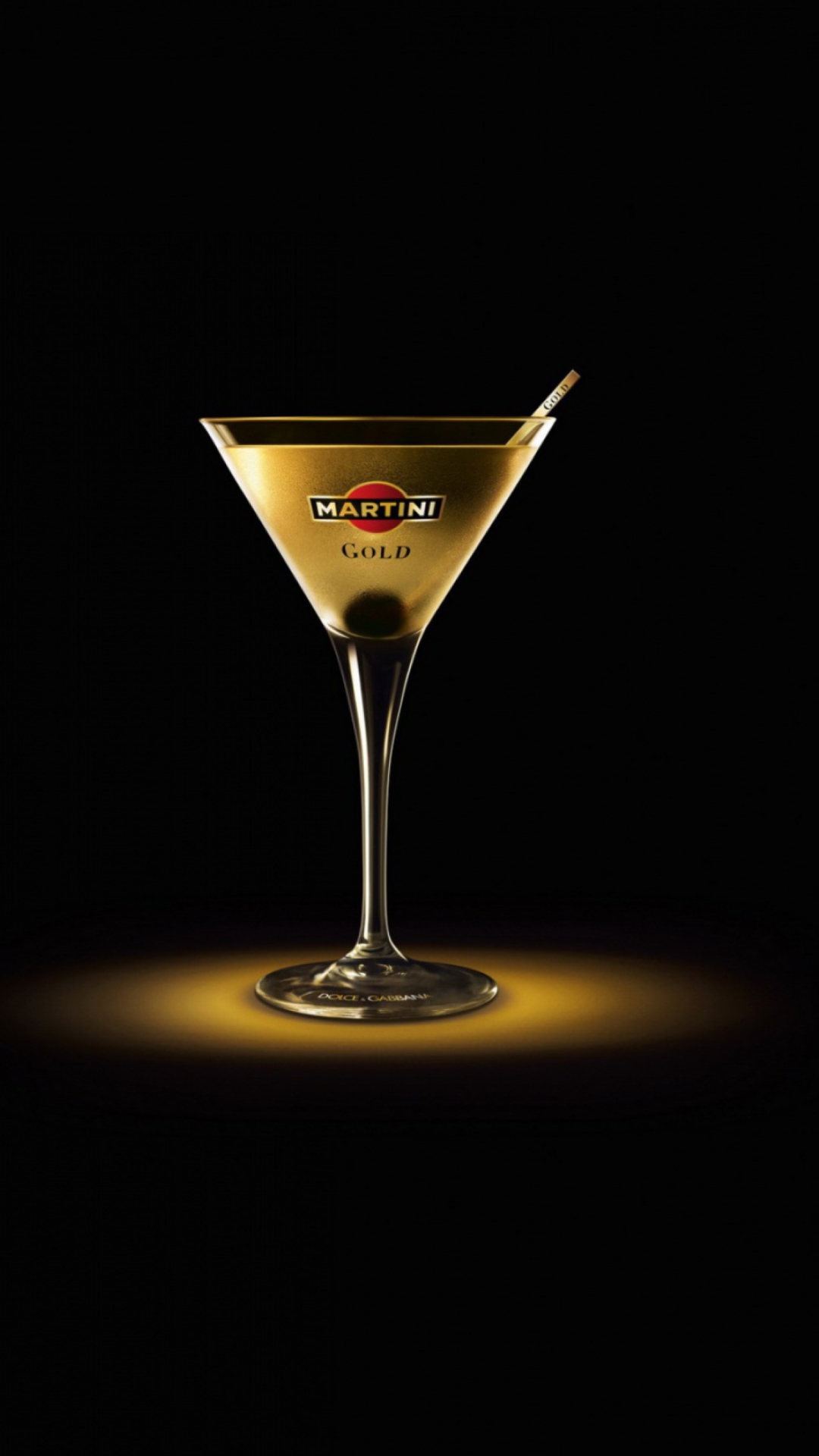 Sfondi Martini Gold Finger 1080x1920