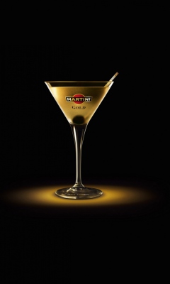 Martini Gold Finger wallpaper 240x400