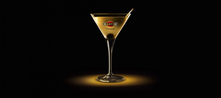Das Martini Gold Finger Wallpaper 720x320